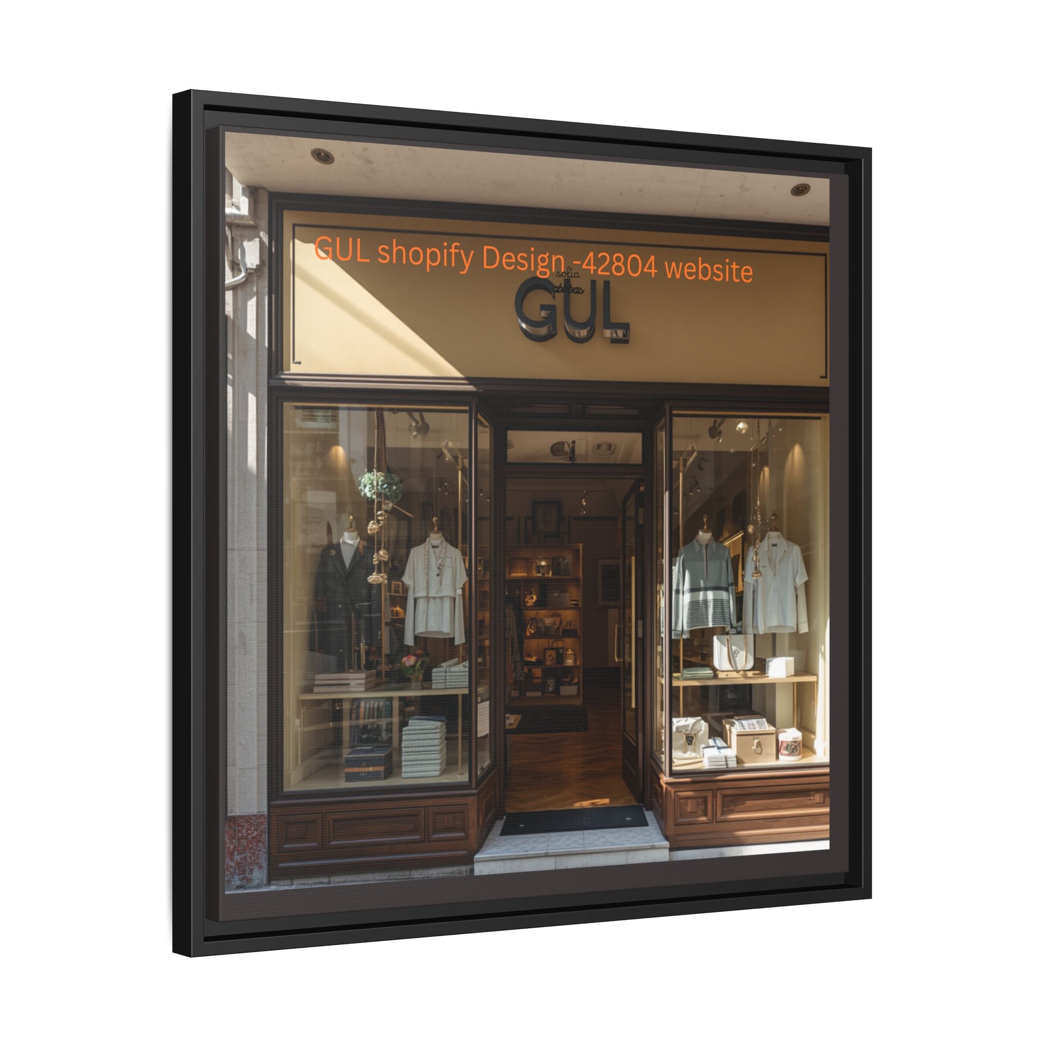 Framed Matte Canvas Print — Boutique Shopfront Photography