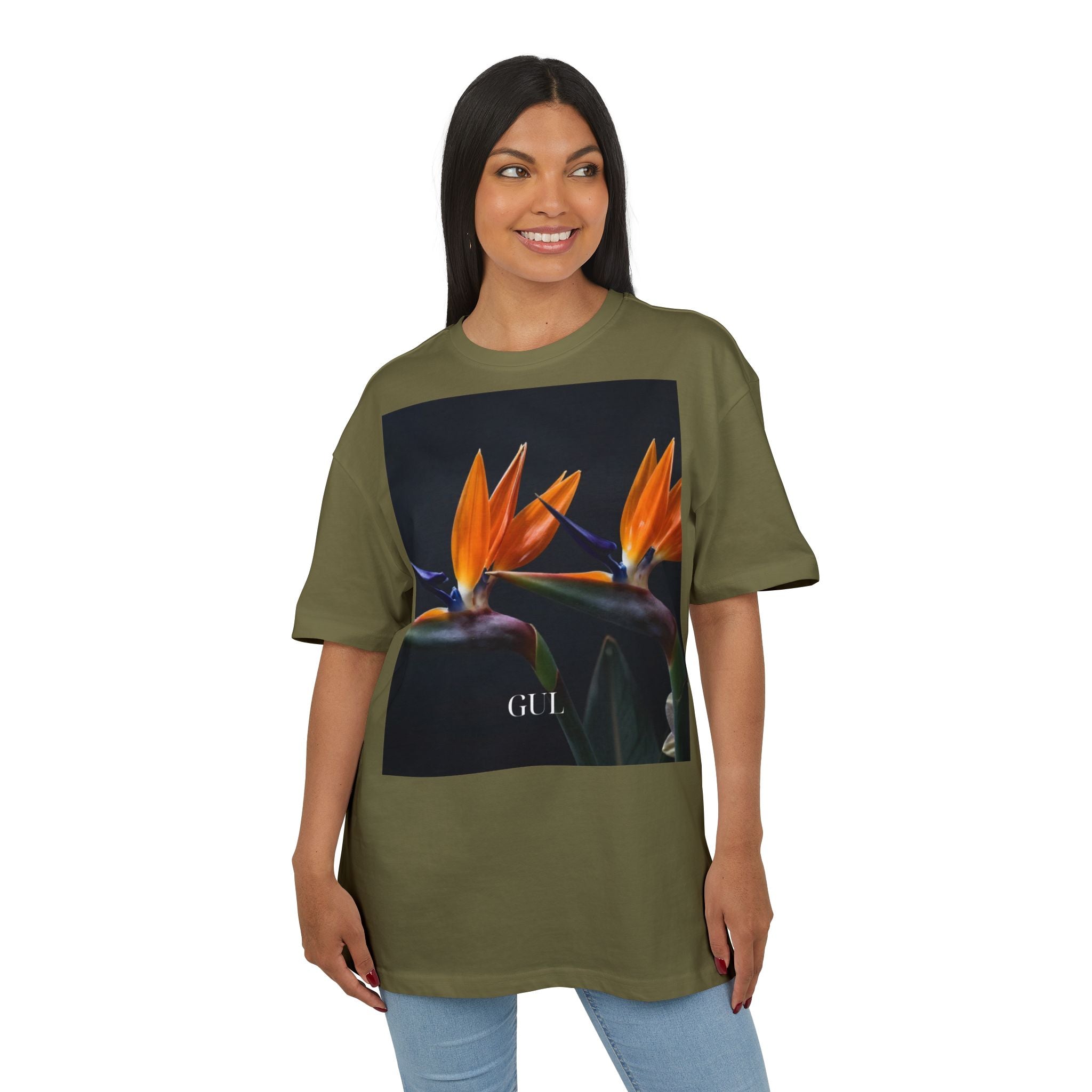Floral & Nightscape Graphic Tee — Bird of Paradise Photo Print