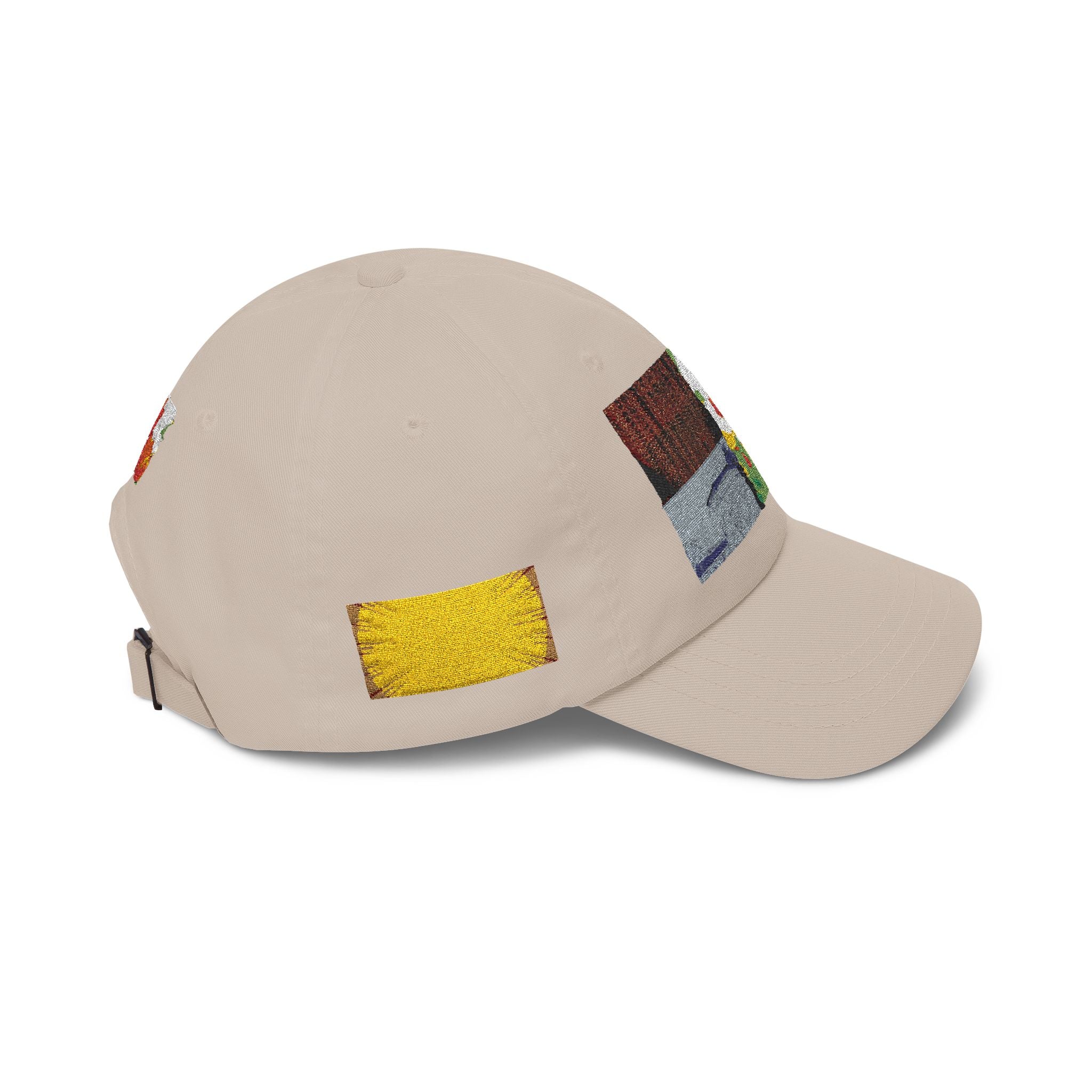 Floral Patch Dad Cap — Colorful Poppy Garden Embroidered Baseball Hat