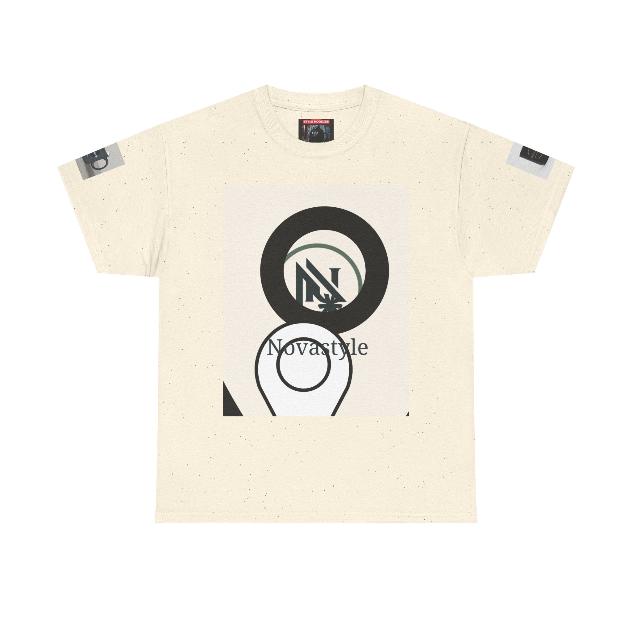 Graphic Tee — Novastyle Minimal Logo & Poster Print T-Shirt