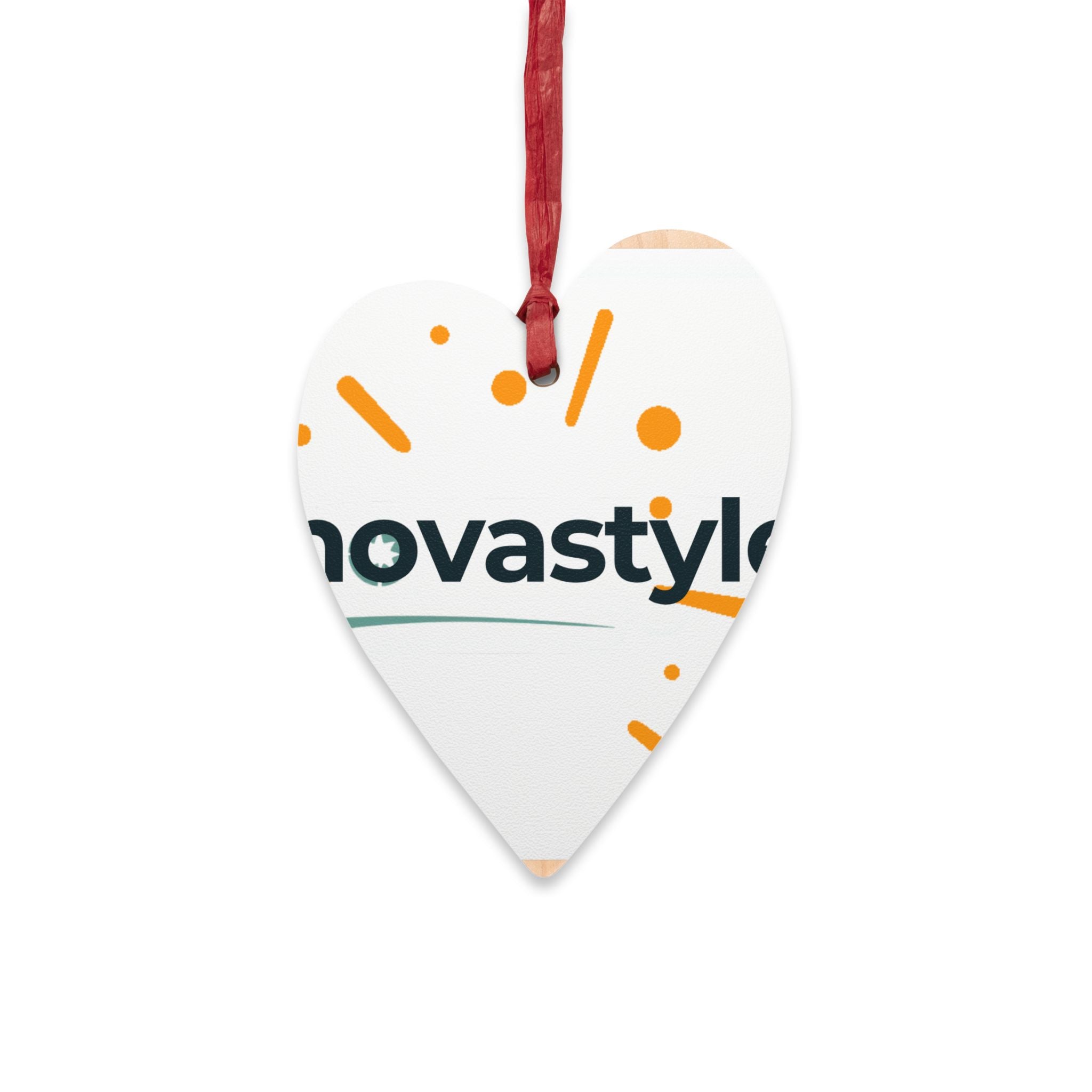Bell-Shaped Wooden Ornament — Minimal Logo & Illustration Holiday Decoration