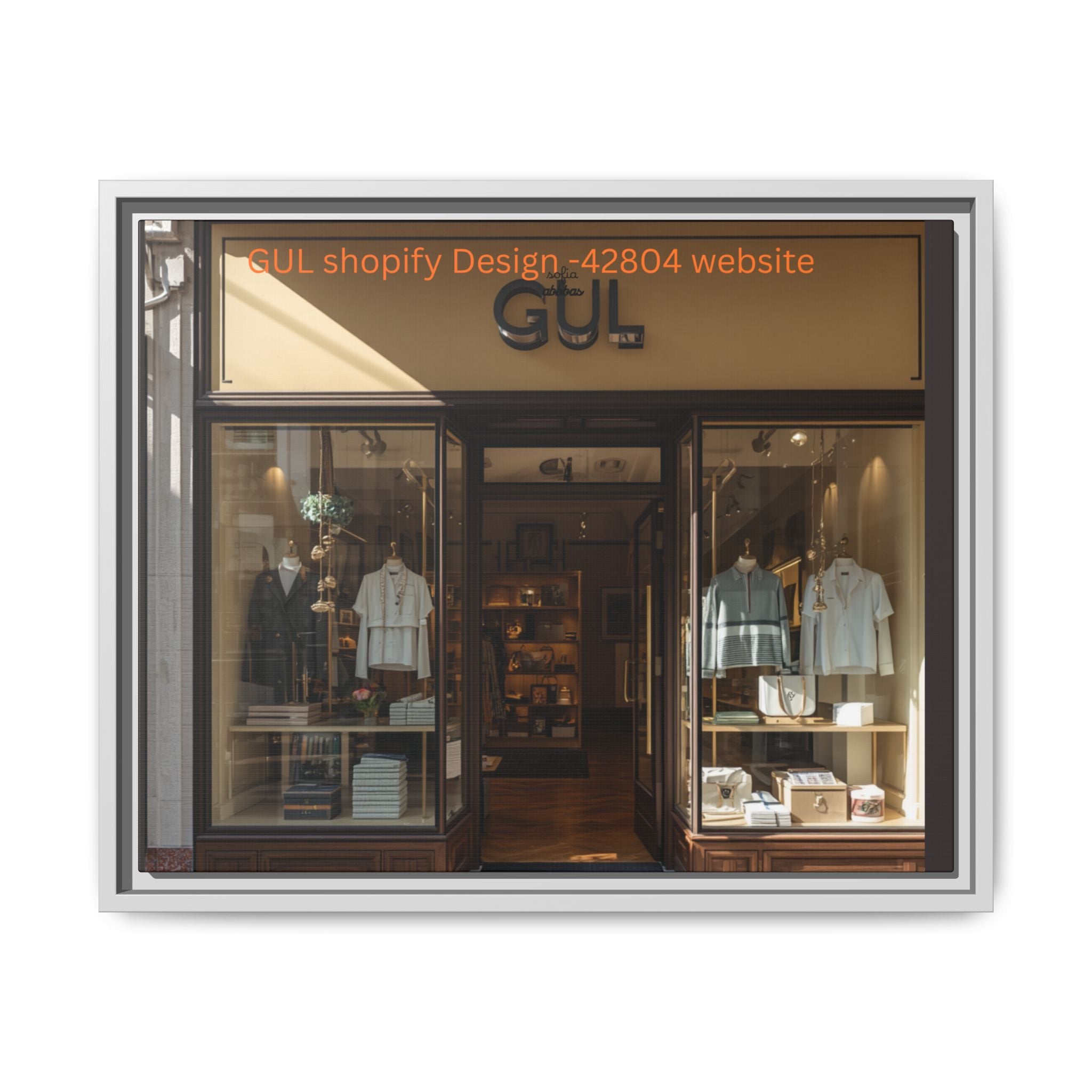 Framed Matte Canvas Print — Boutique Shopfront Photography