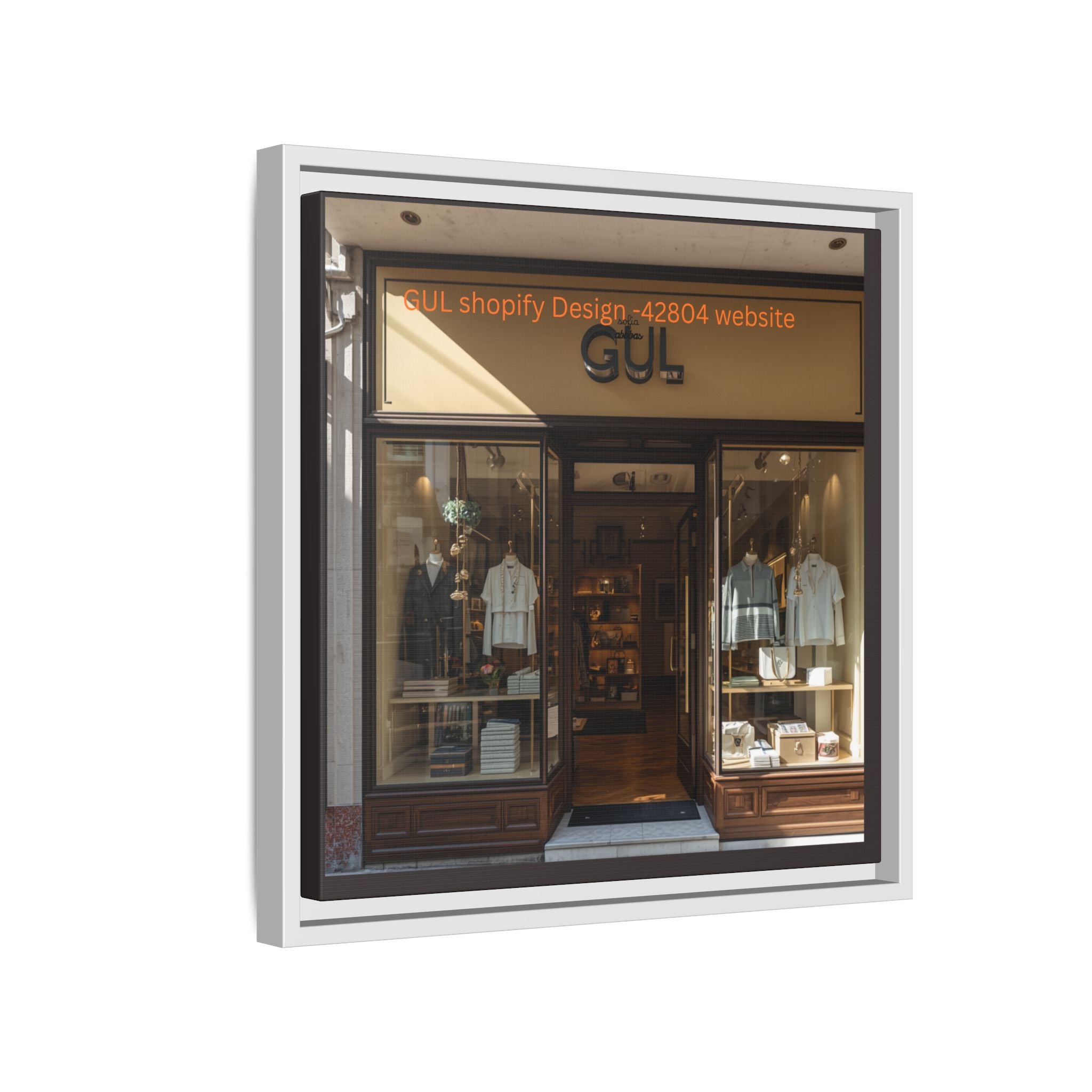 Framed Matte Canvas Print — Boutique Shopfront Photography