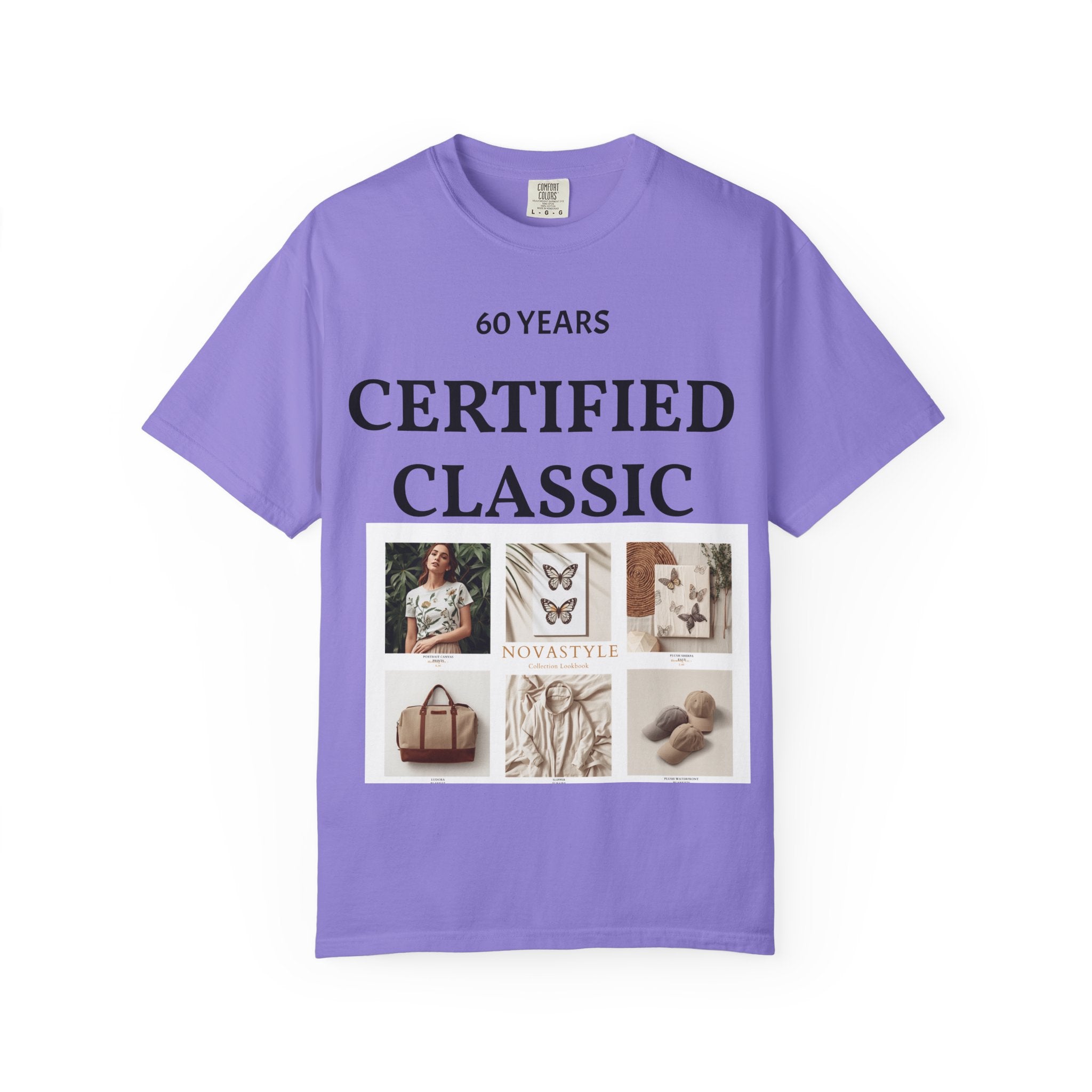 Certified Classic 60 Years T-Shirt – Vintage Collage Home & Lifestyle Tee