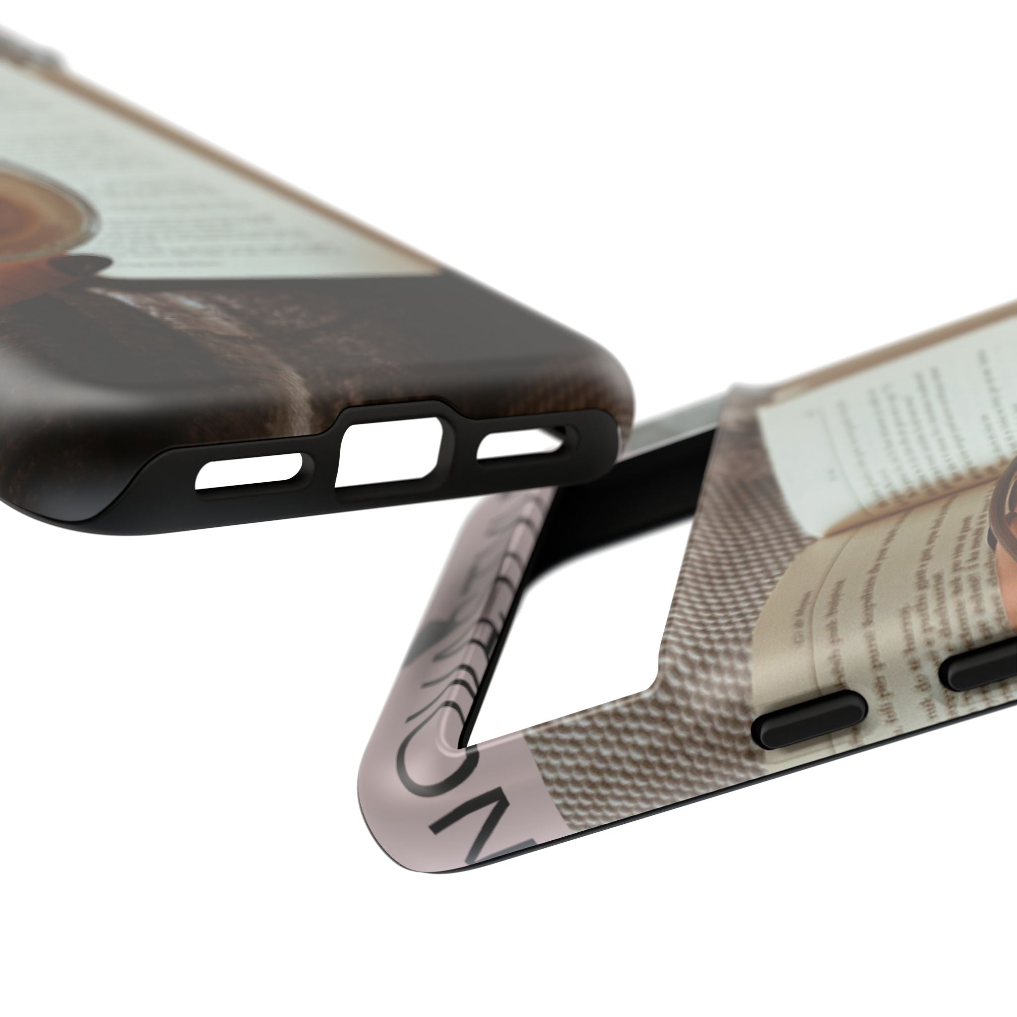 Cozy Reading Phone Case — Coffee & Book Protective Cover