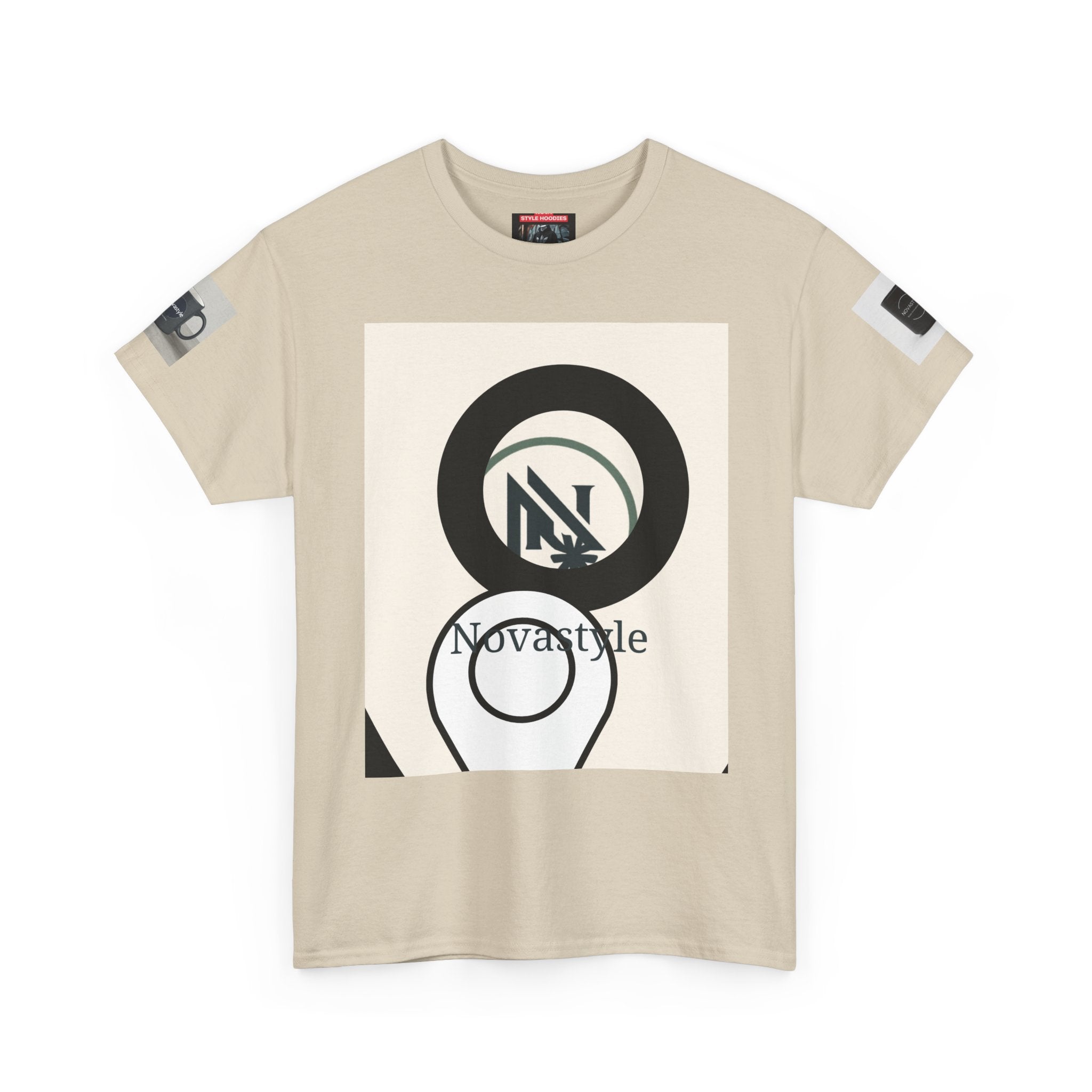 Graphic Tee — Novastyle Minimal Logo & Poster Print T-Shirt