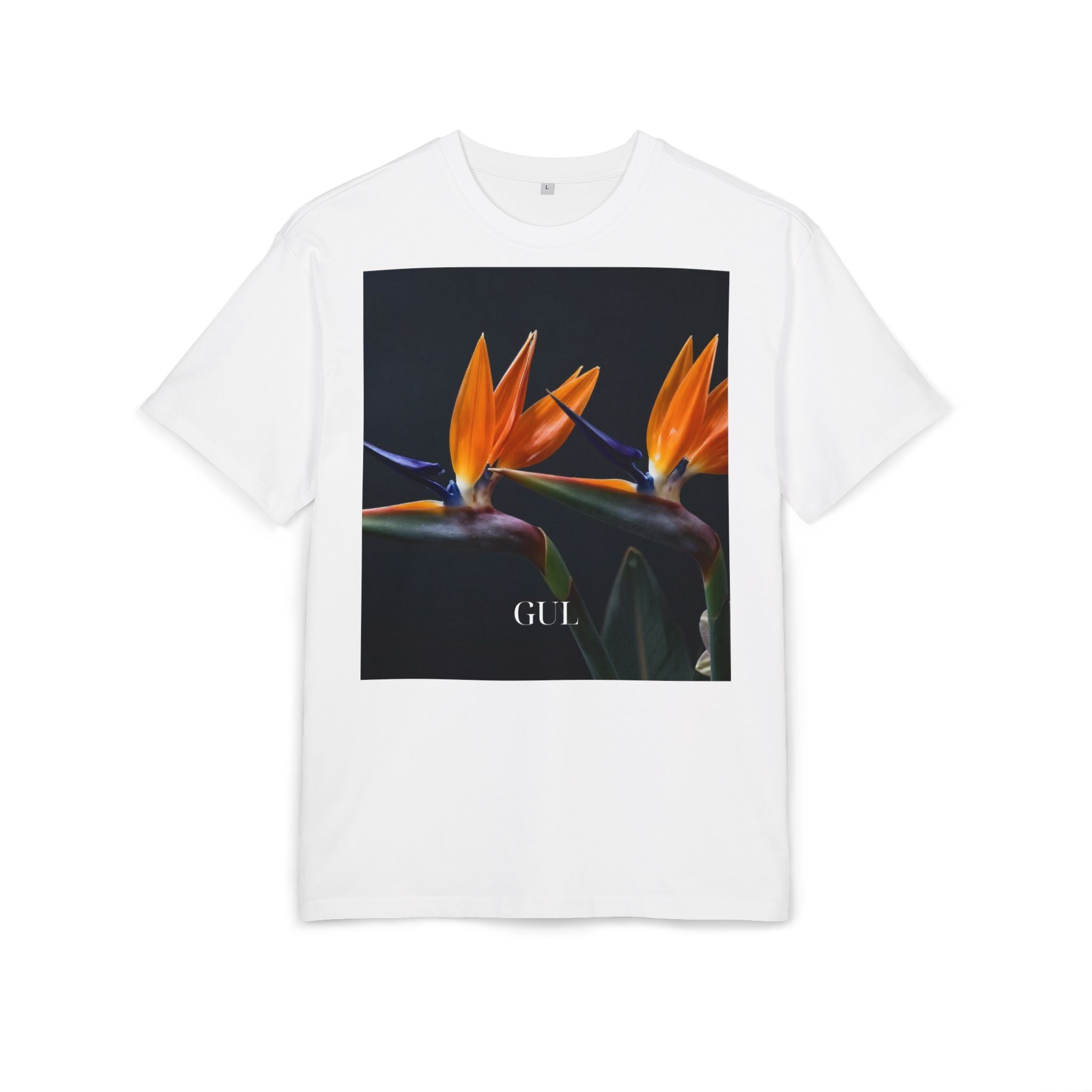 Floral & Nightscape Graphic Tee — Bird of Paradise Photo Print