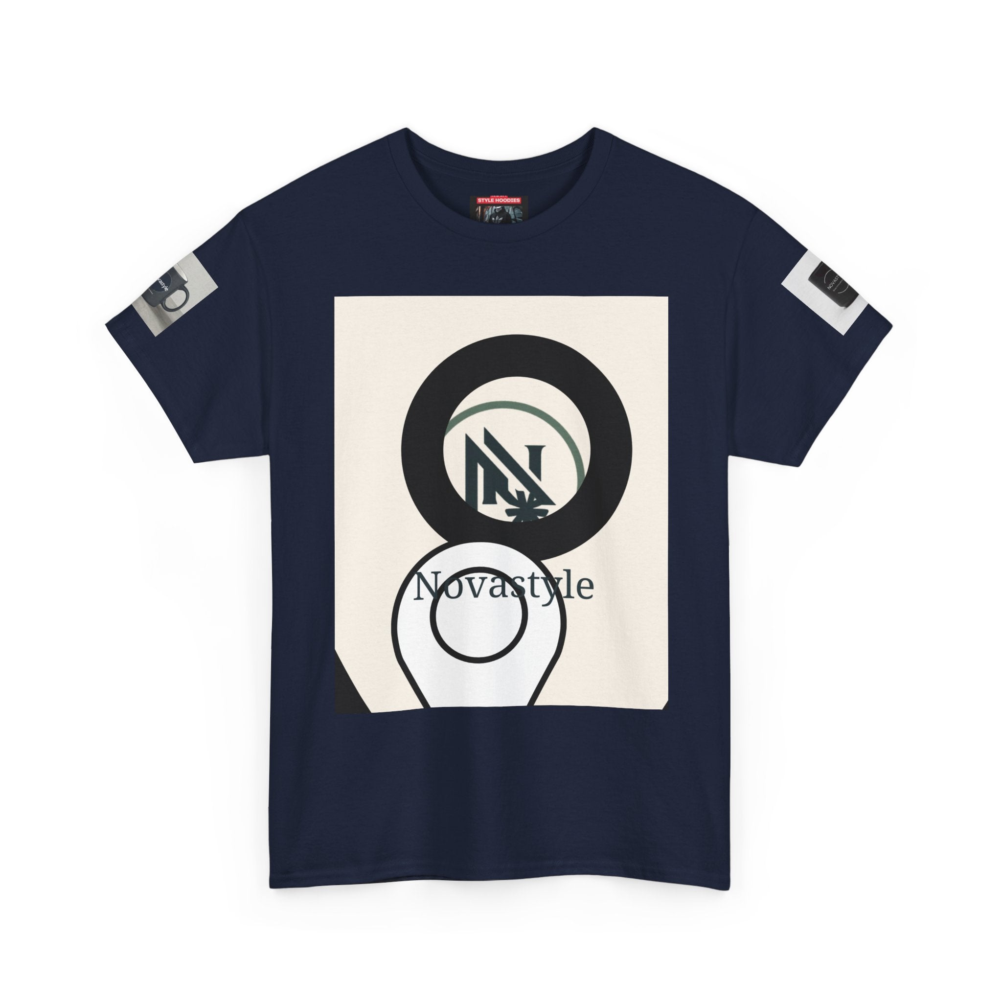 Graphic Tee — Novastyle Minimal Logo & Poster Print T-Shirt