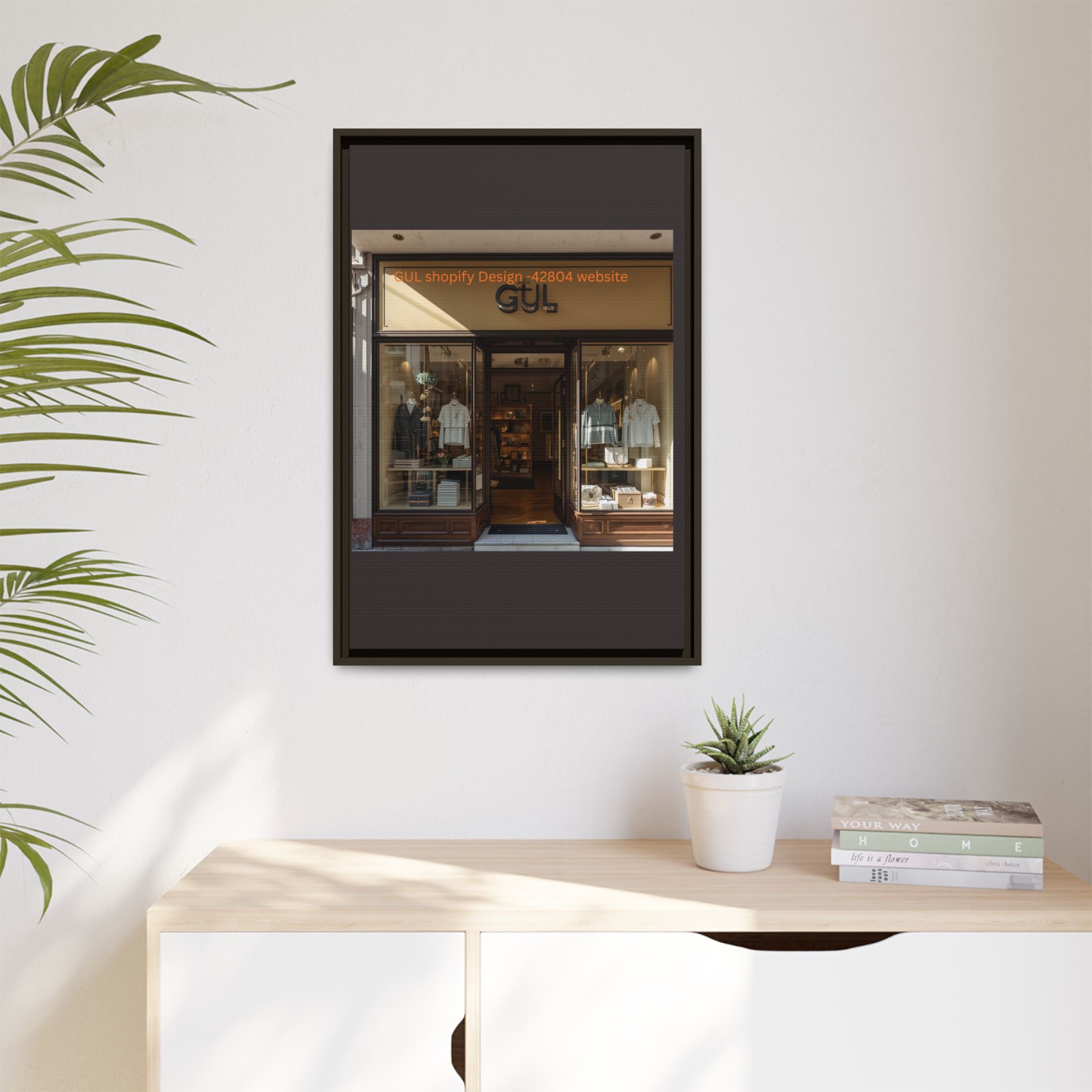 Framed Matte Canvas Print — Boutique Shopfront Photography