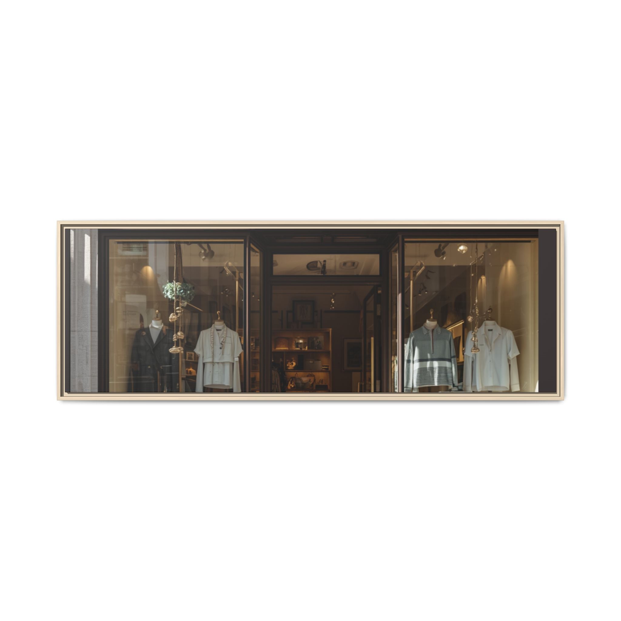 Framed Matte Canvas Print — Boutique Shopfront Photography