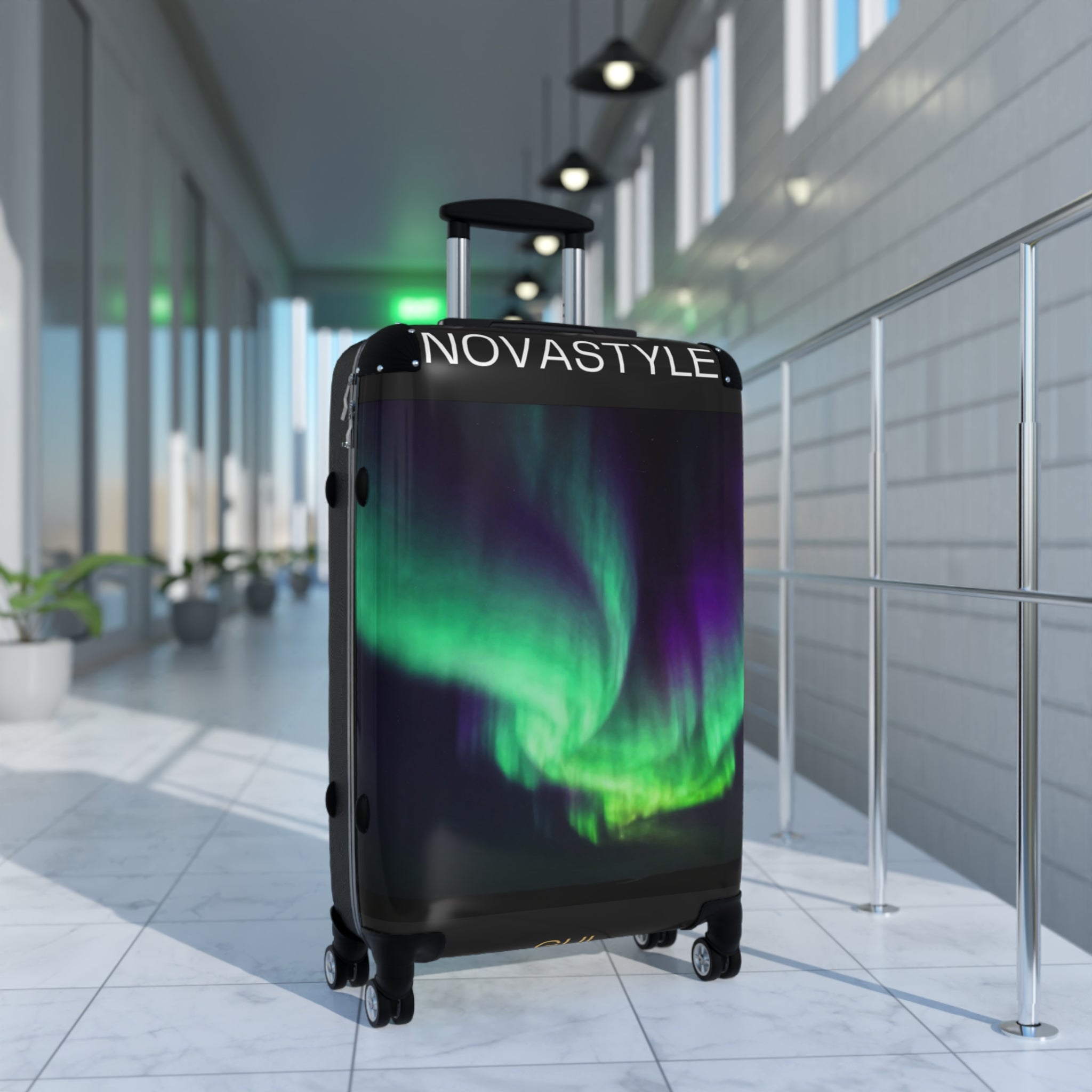 Aurora Sky Carry-On Suitcase β Northern Lights Travel Luggage