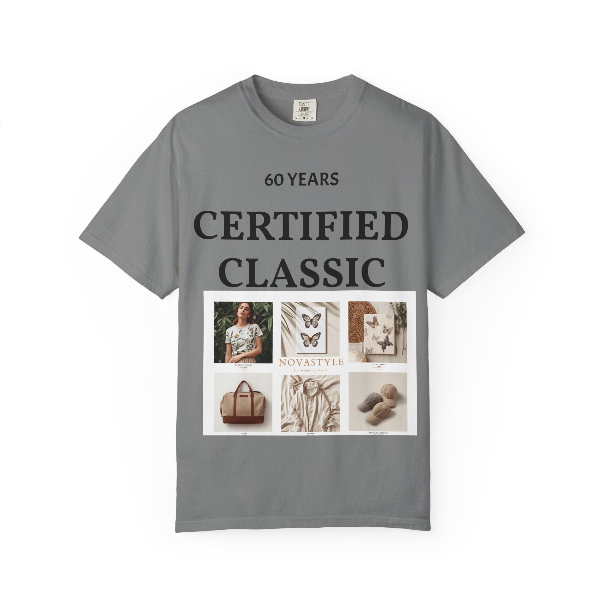 Certified Classic 60 Years T-Shirt – Vintage Collage Home & Lifestyle Tee