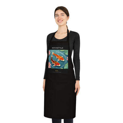 Koi Pond Cotton Apron — Artistic Fish Kitchen Apron