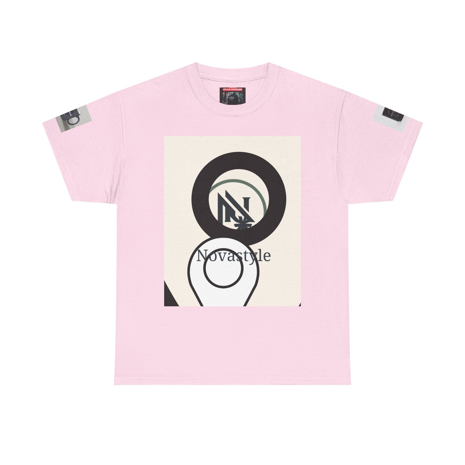 Graphic Tee — Novastyle Minimal Logo &amp; Poster Print T-Shirt