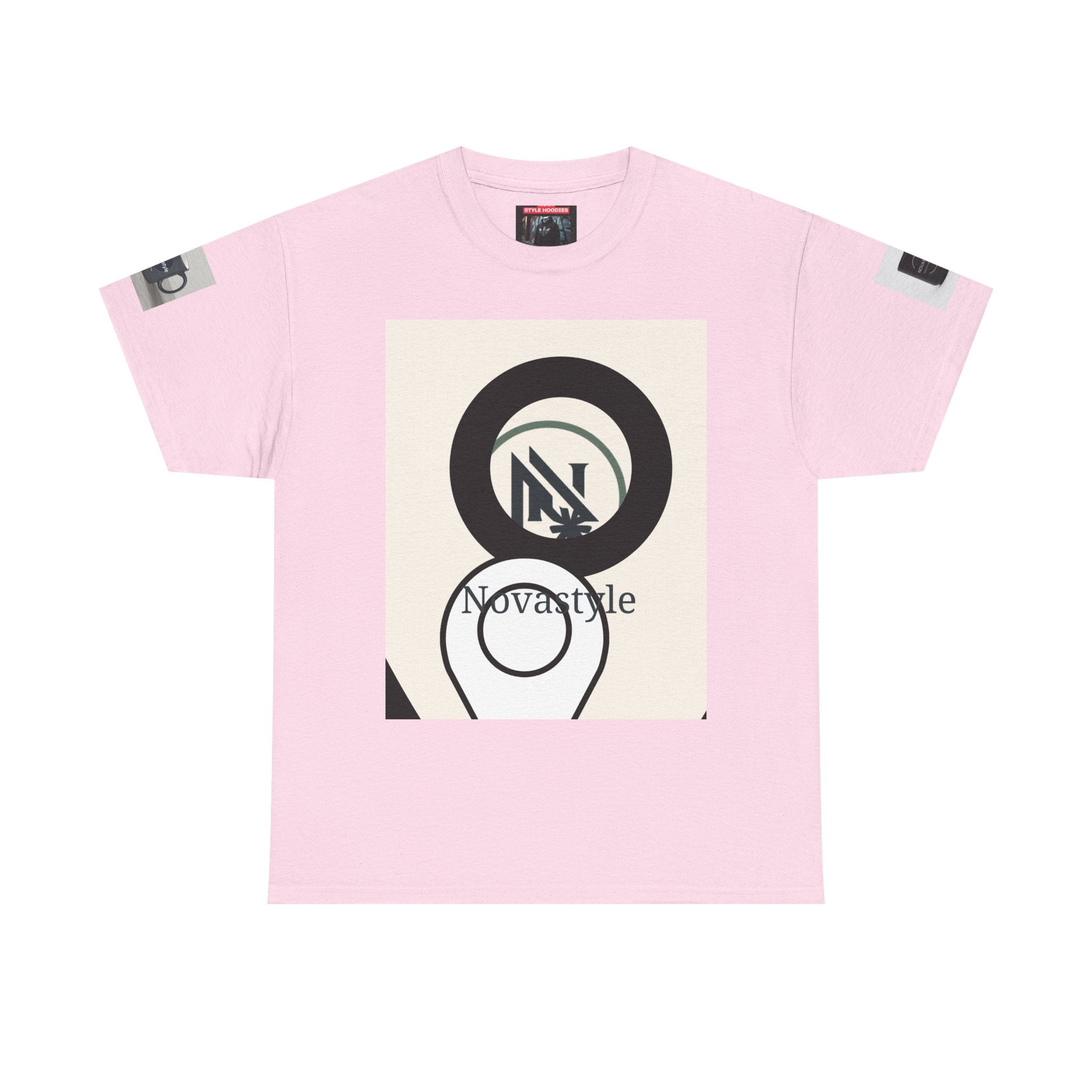 Graphic Tee — Novastyle Minimal Logo &amp; Poster Print T-Shirt