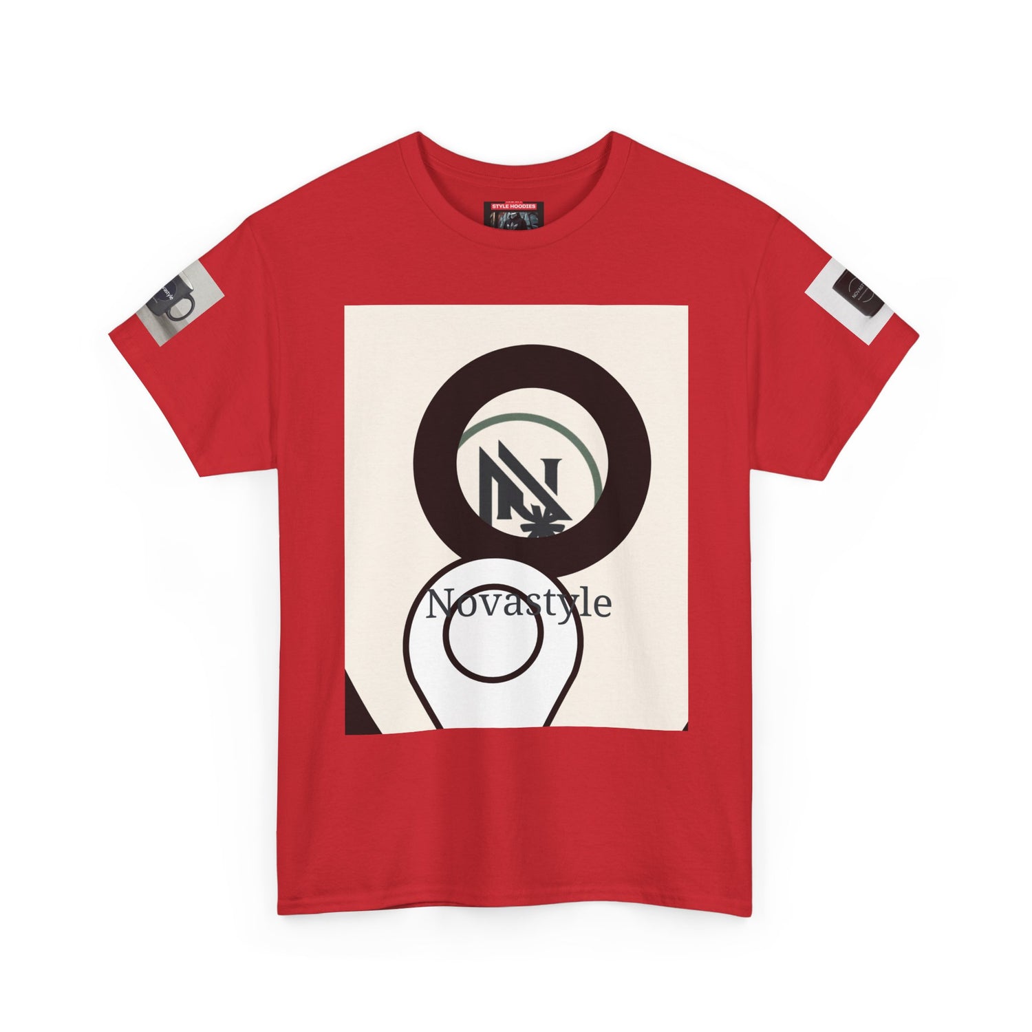 Graphic Tee — Novastyle Minimal Logo &amp; Poster Print T-Shirt