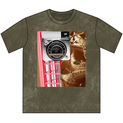 Vintage Crewneck Tee — Retro Tech Collage Graphic