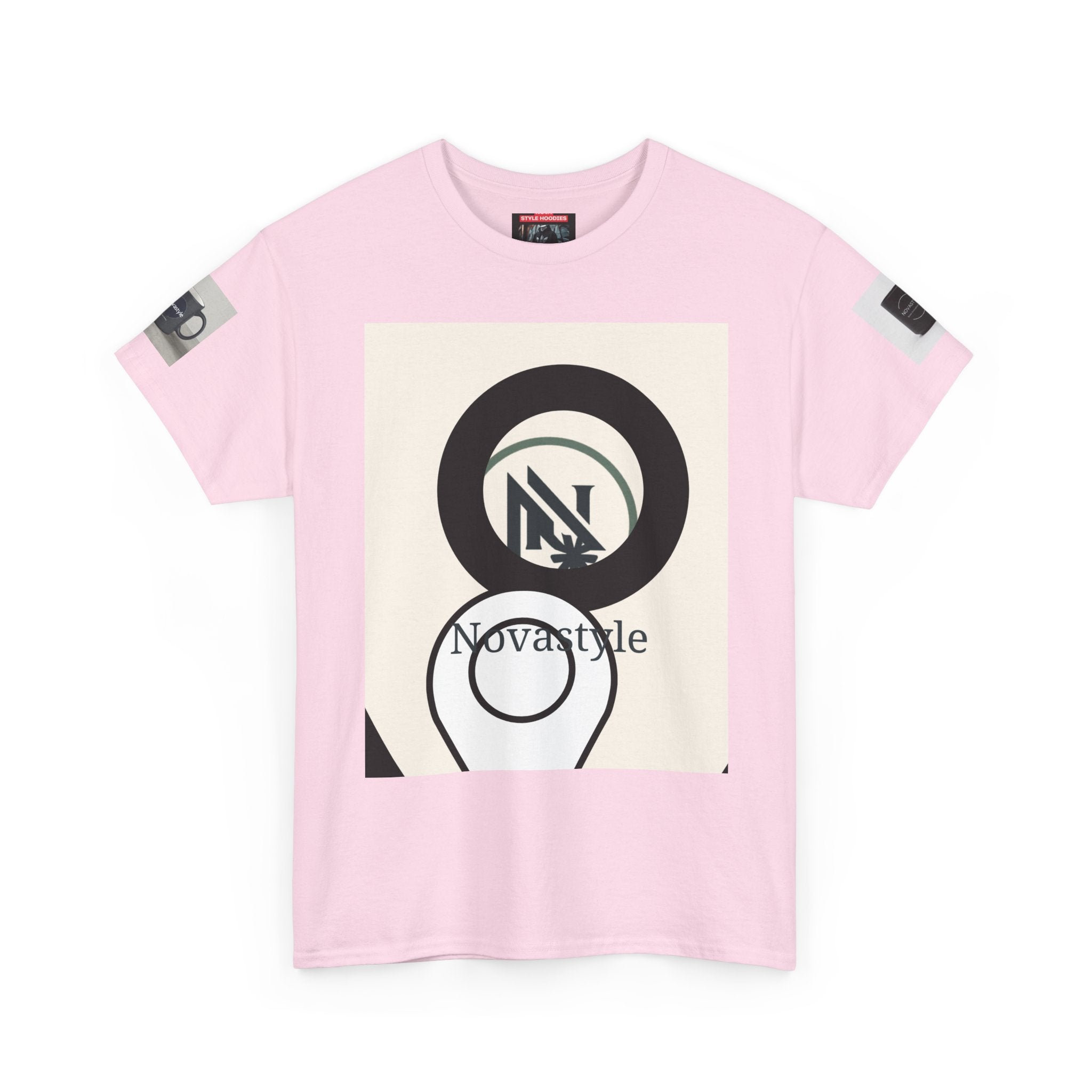 Graphic Tee — Novastyle Minimal Logo &amp; Poster Print T-Shirt
