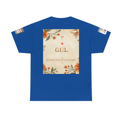 Floral Graphic Tee — GUL Botanical Print Cotton Shirt