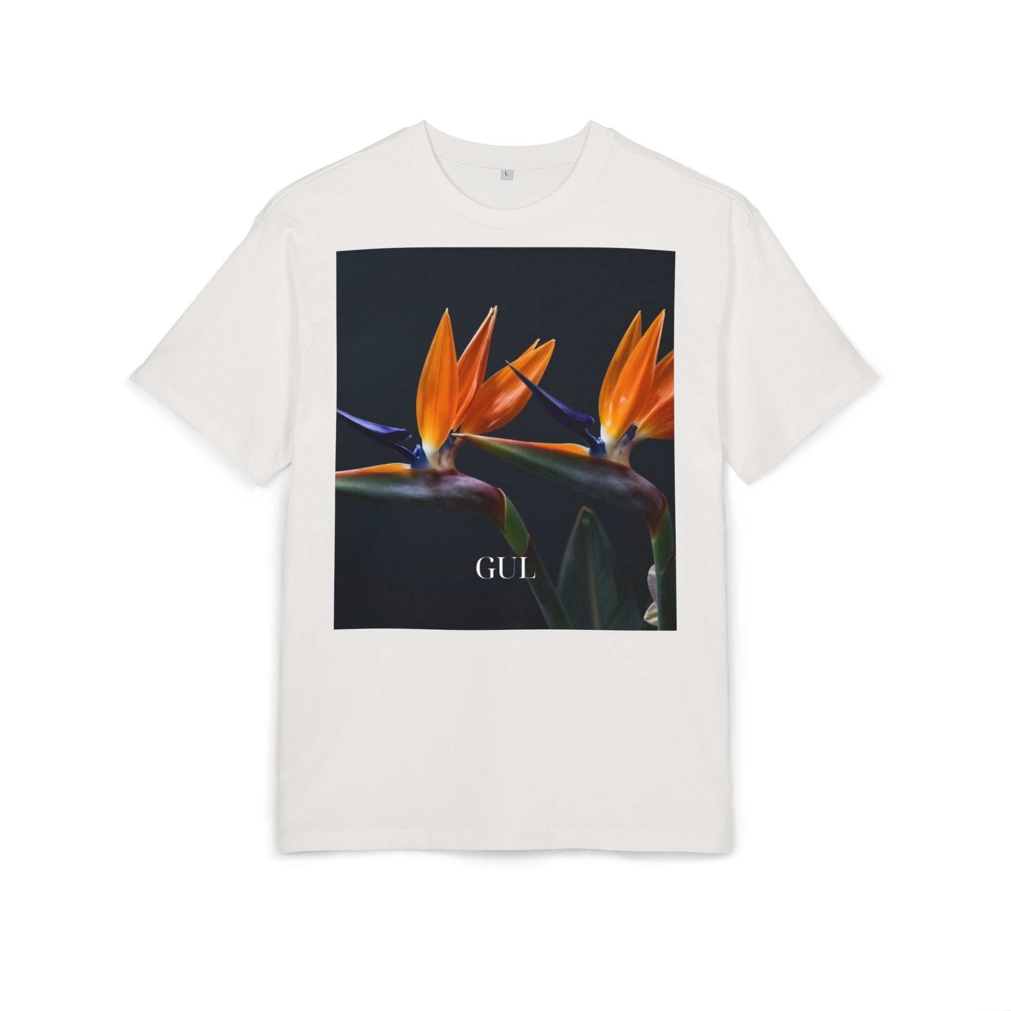 Floral &amp; Nightscape Graphic Tee — Bird of Paradise Photo Print