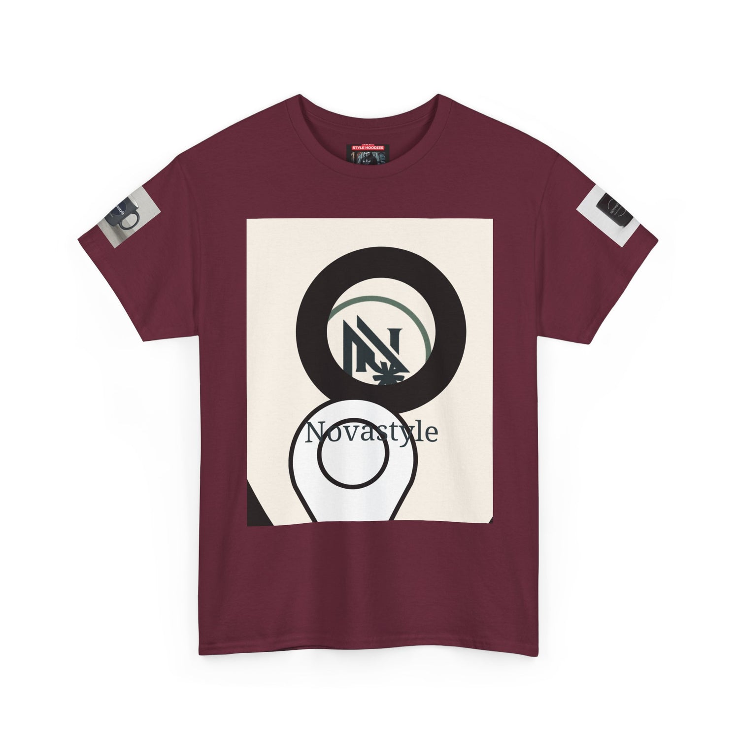 Graphic Tee — Novastyle Minimal Logo &amp; Poster Print T-Shirt