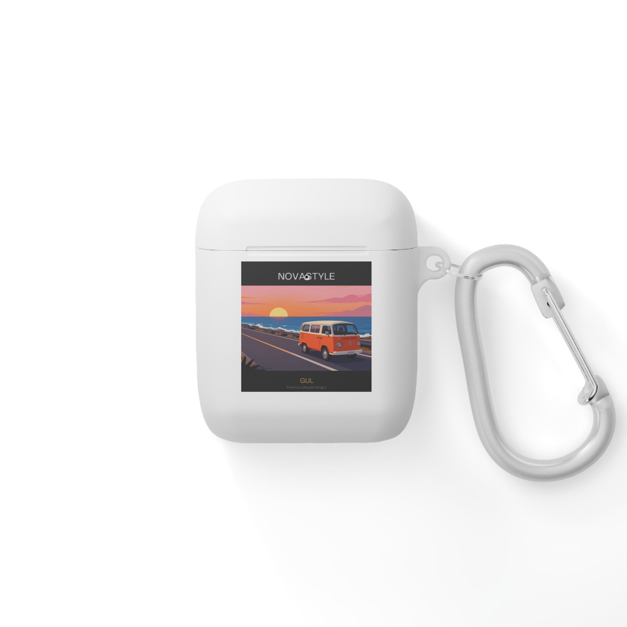 AirPods Case — Retro Sunset Van &amp; Forest Deer Prints