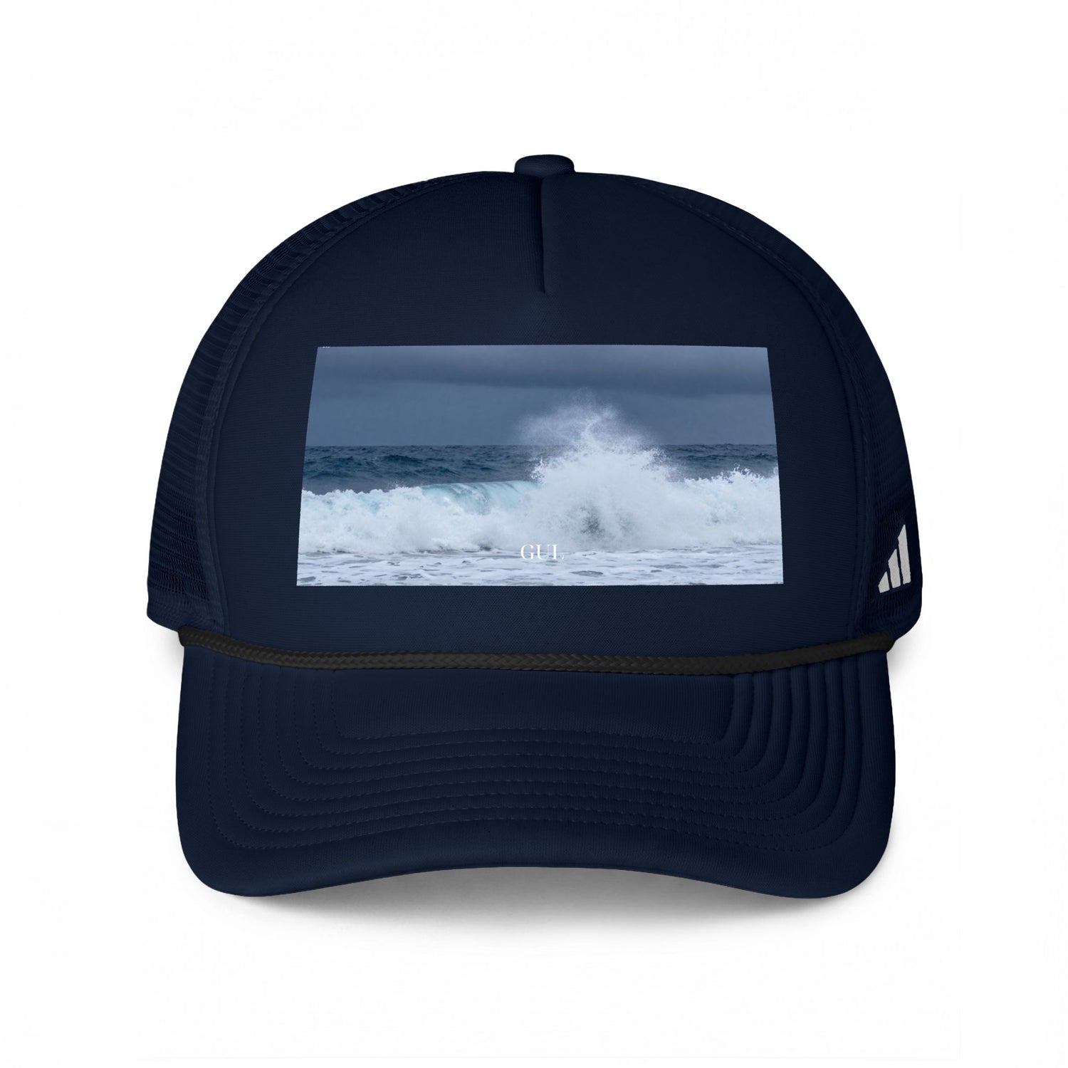 Wave Photo Trucker Cap — Ocean Surf Graphic Mesh Hat
