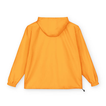 Orange Packable Anorak Jacket with Floral Chest Patch