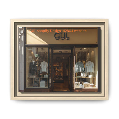 Framed Matte Canvas Print — Boutique Shopfront Photography