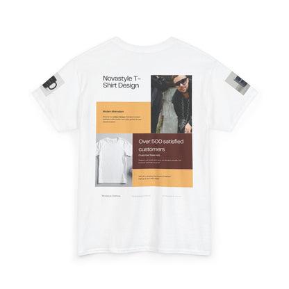 Graphic Tee — Novastyle Minimal Logo &amp; Poster Print T-Shirt
