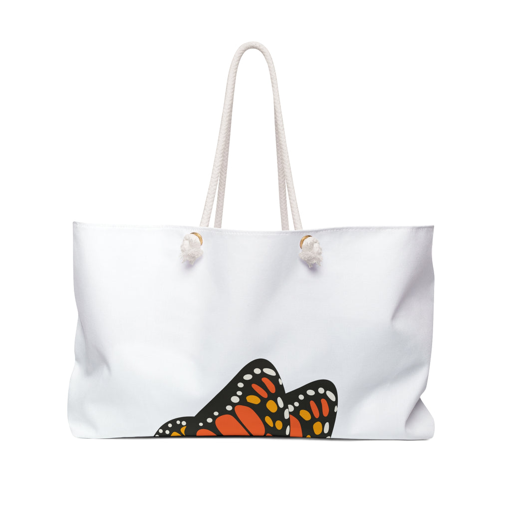 Monarch Butterfly Weekender Bag — Floral Travel Tote