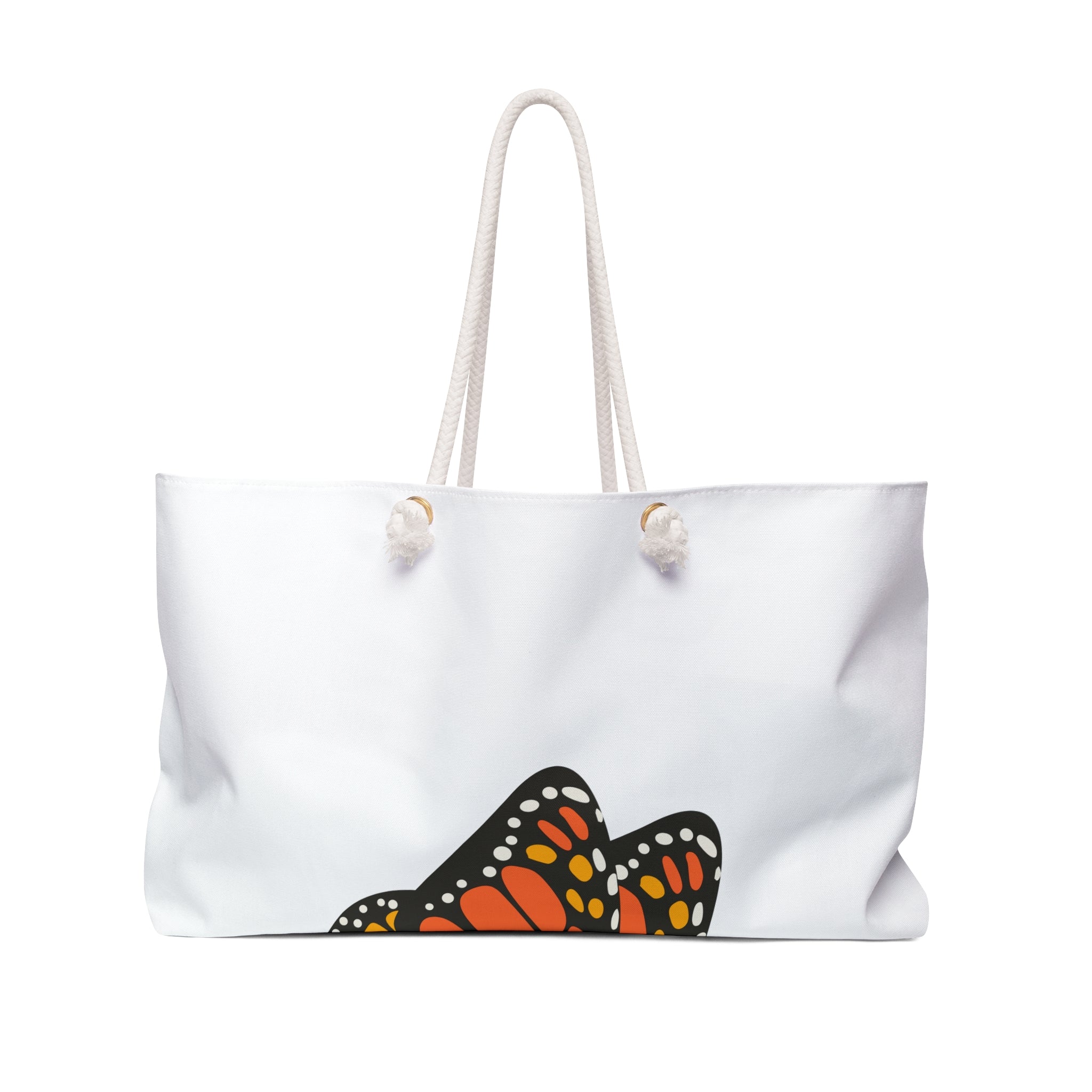 Monarch Butterfly Weekender Bag — Floral Travel Tote