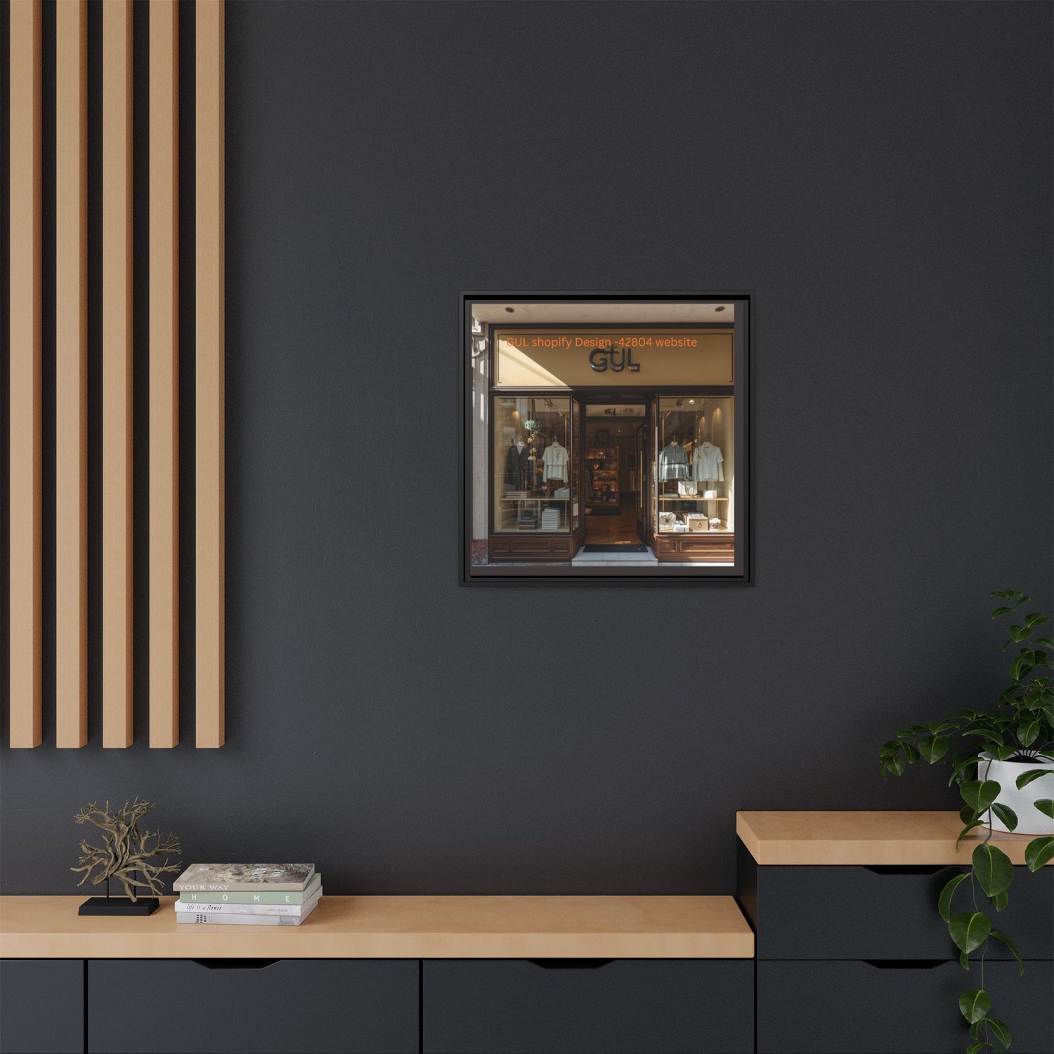 Framed Matte Canvas Print — Boutique Shopfront Photography
