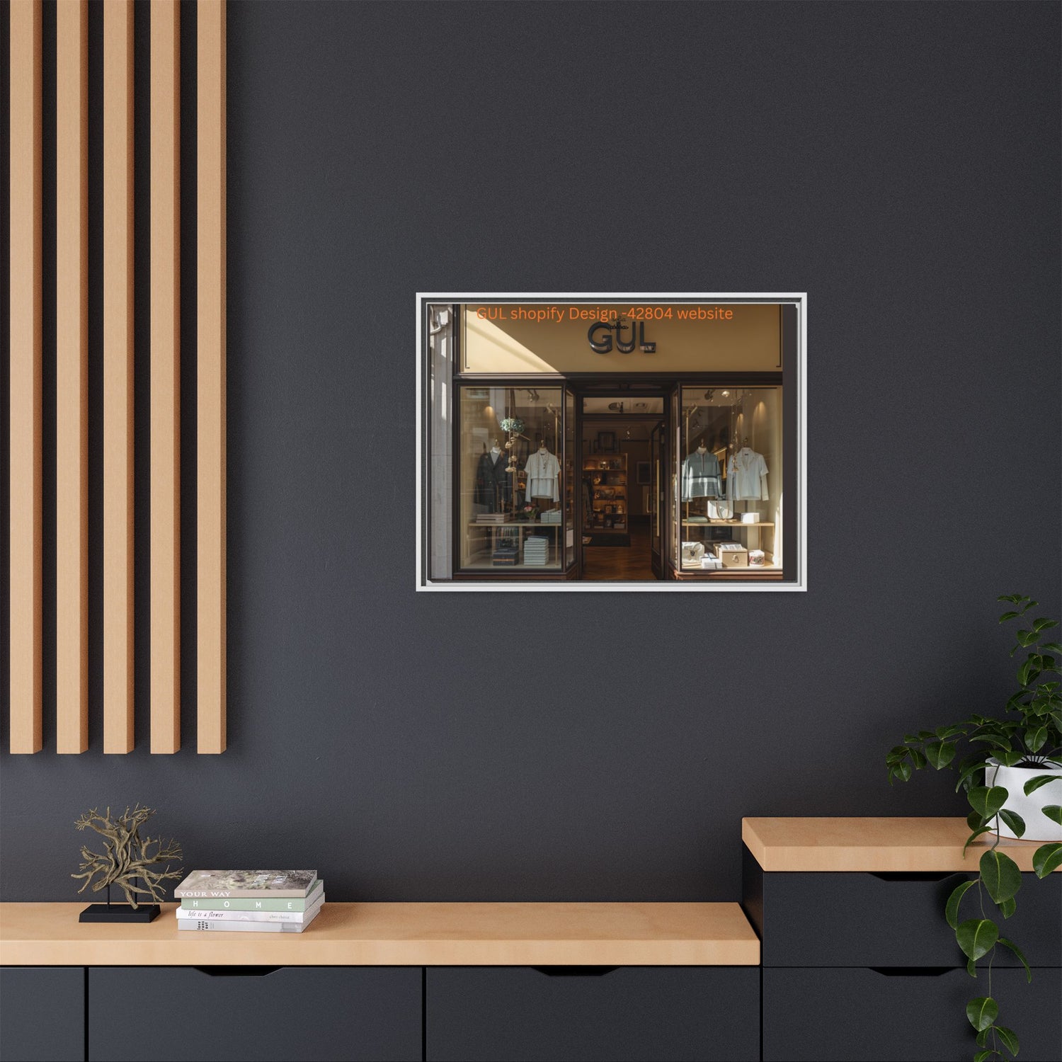 Framed Matte Canvas Print — Boutique Shopfront Photography