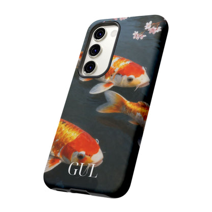 Koi Fish Tough Phone Case — Floral Pond Design