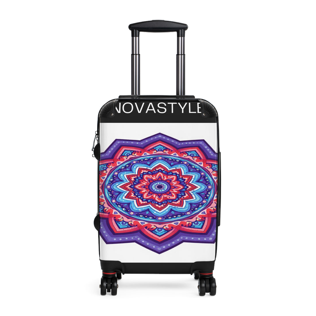 Mandala Travel Suitcase – Colorful Boho Carry-On Luggage