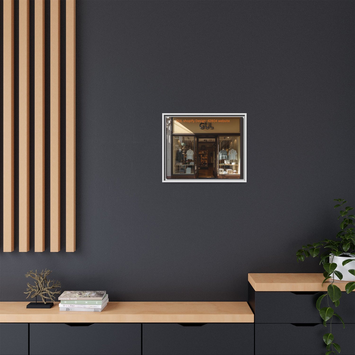 Framed Matte Canvas Print — Boutique Shopfront Photography