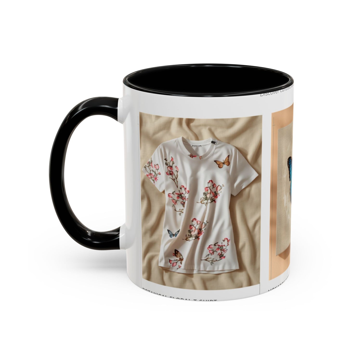 Butterfly Accent Coffee Mug — Blue Butterfly Collage 11/15oz