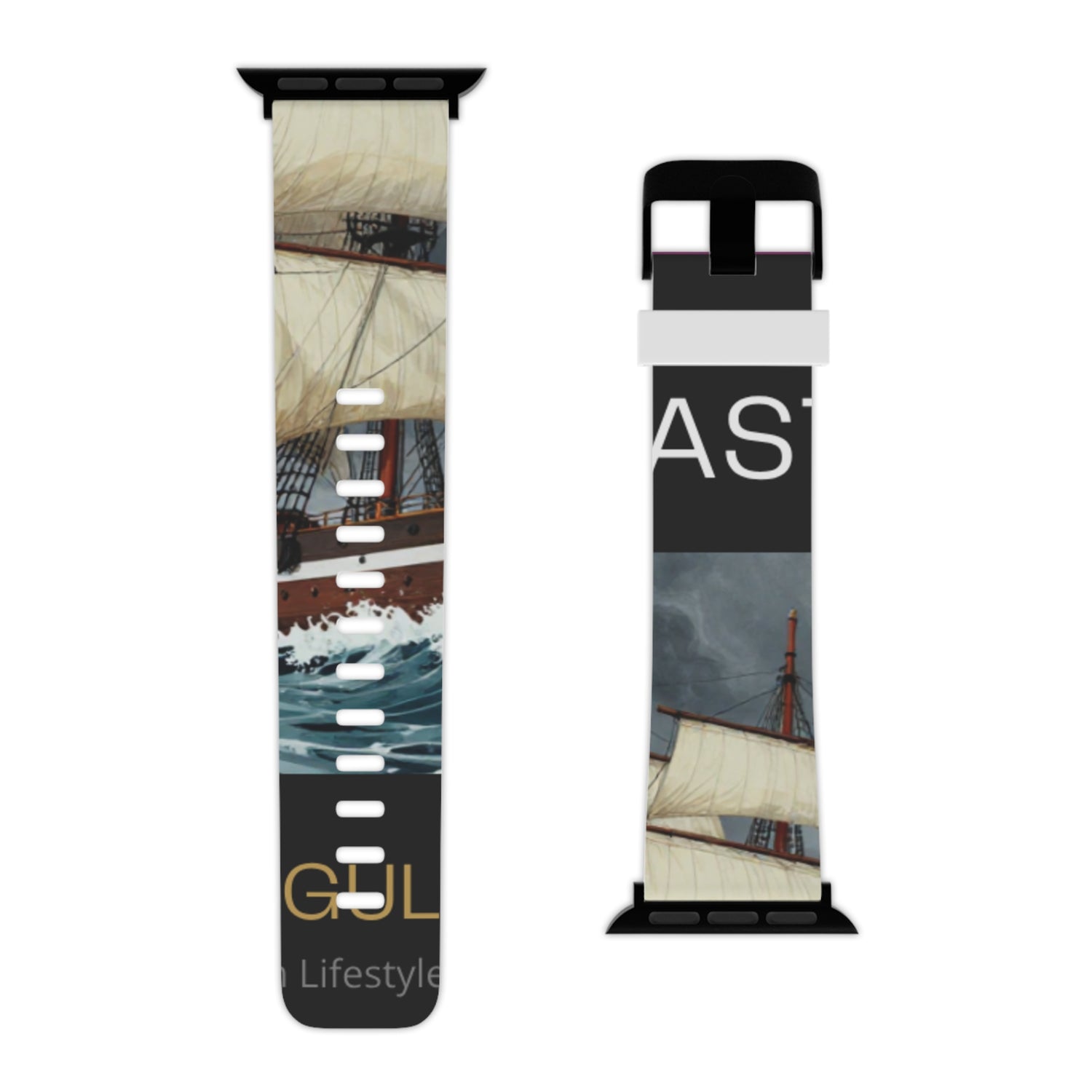 Sailboat Photo Apple Watch Band — Nautical Vintage Harbor Design