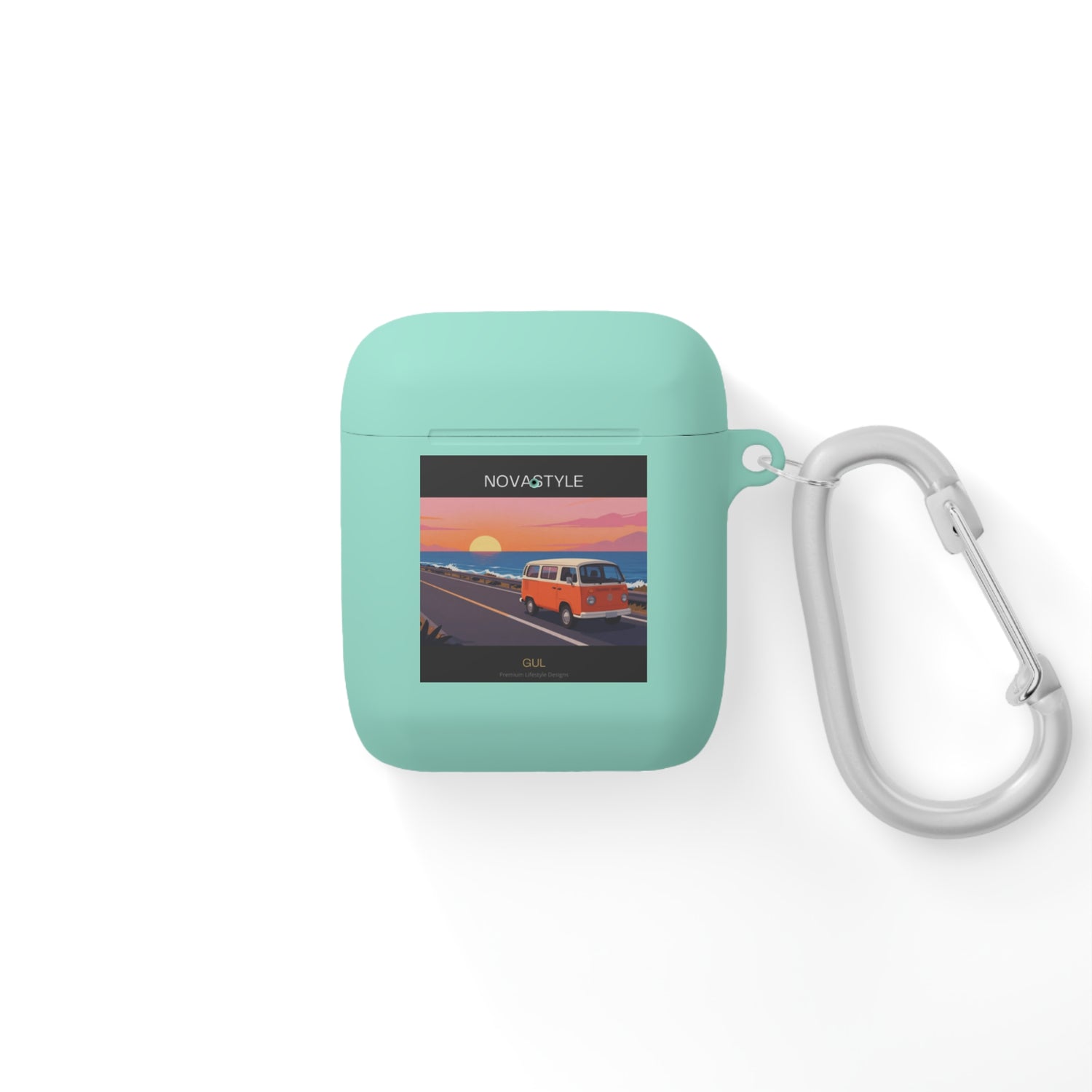 AirPods Case — Retro Sunset Van &amp; Forest Deer Prints