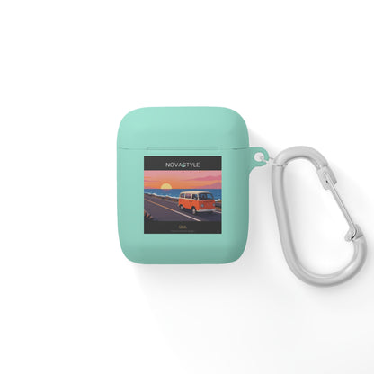 AirPods Case — Retro Sunset Van &amp; Forest Deer Prints