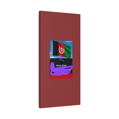 Afghan Flag Matte Canvas Print — Stretched 1.25" Wall Art