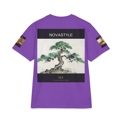 T-Shirt — NOVASTYLE Colorful Mandala &amp; Bonsai Graphic Tee