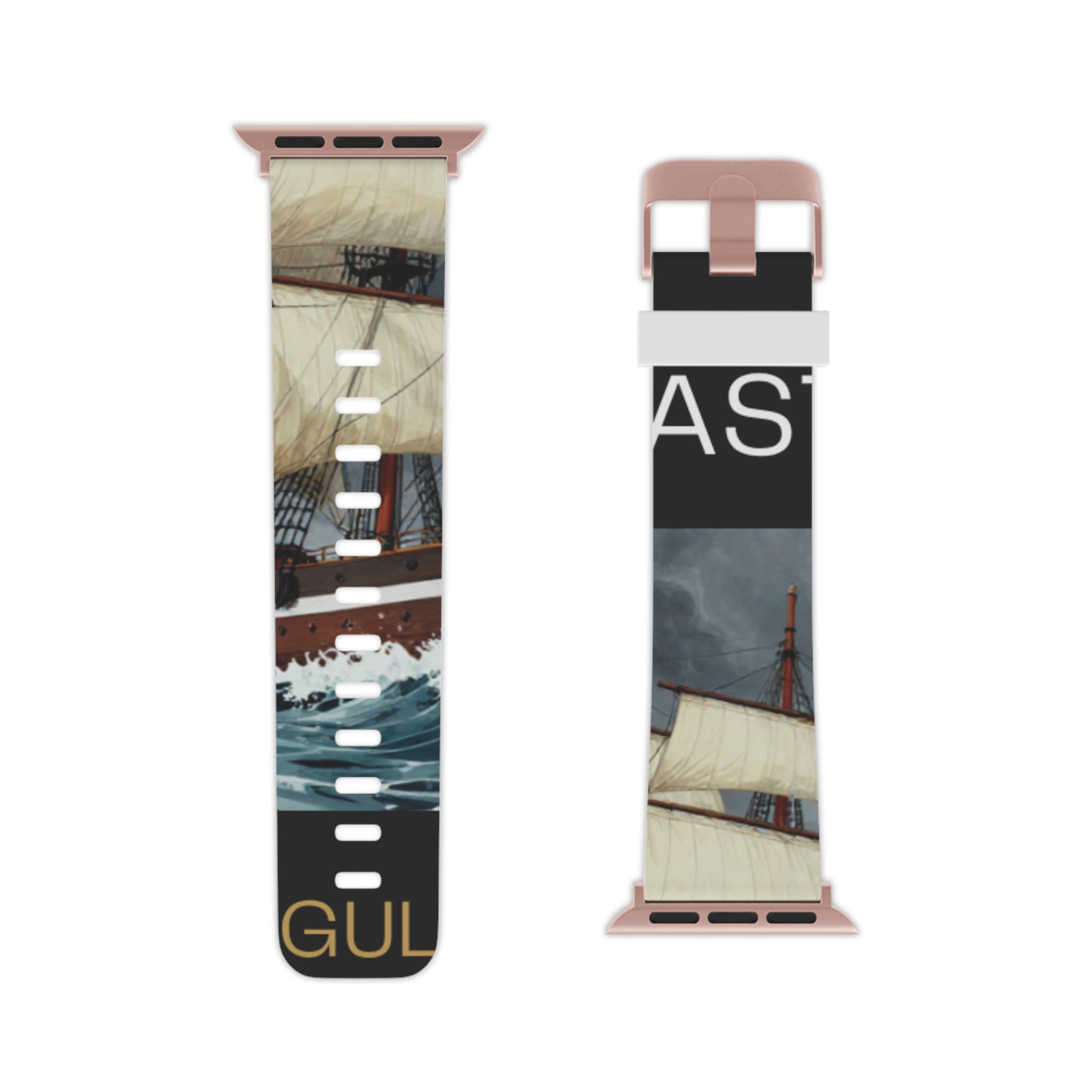 Sailboat Photo Apple Watch Band — Nautical Vintage Harbor Design