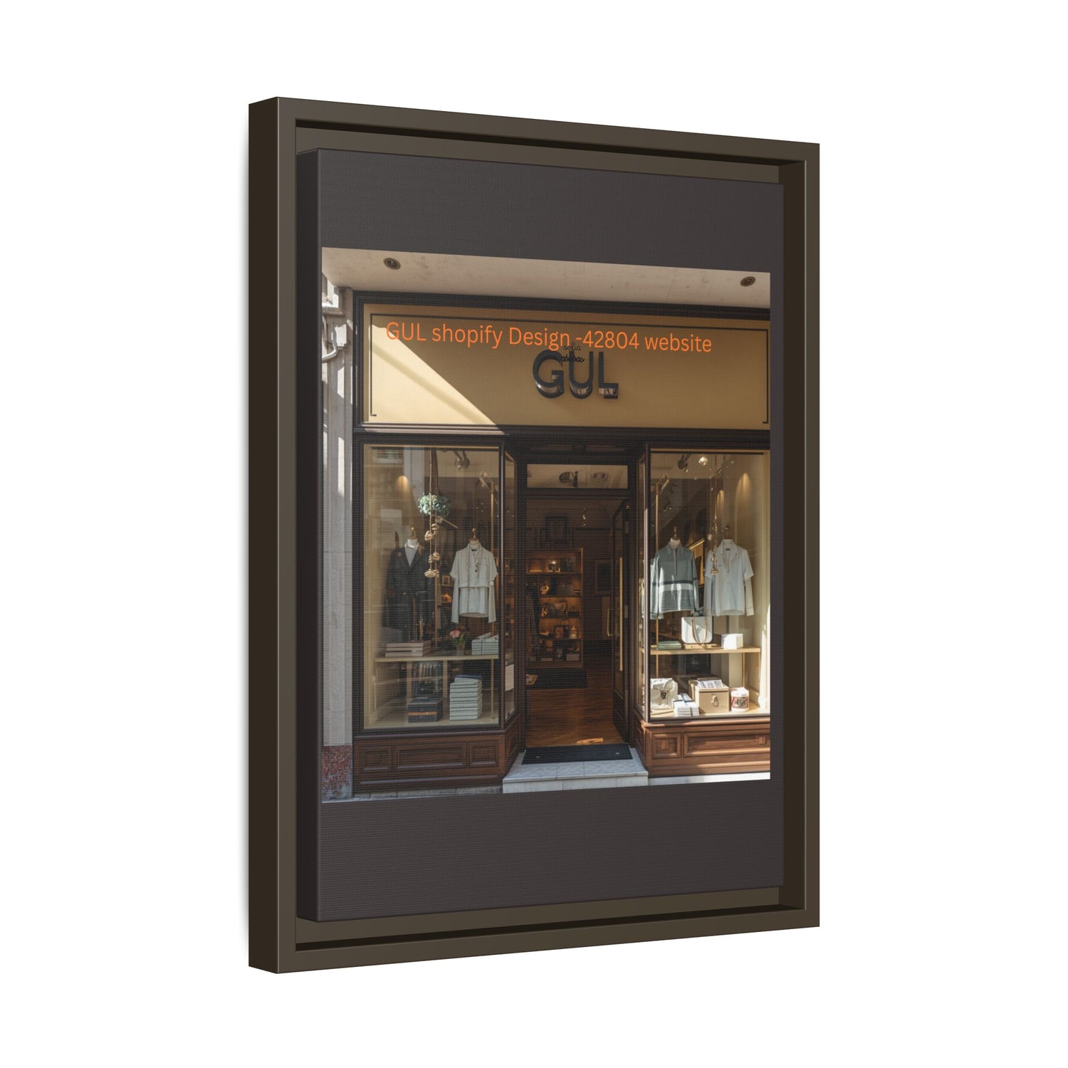 Framed Matte Canvas Print — Boutique Shopfront Photography