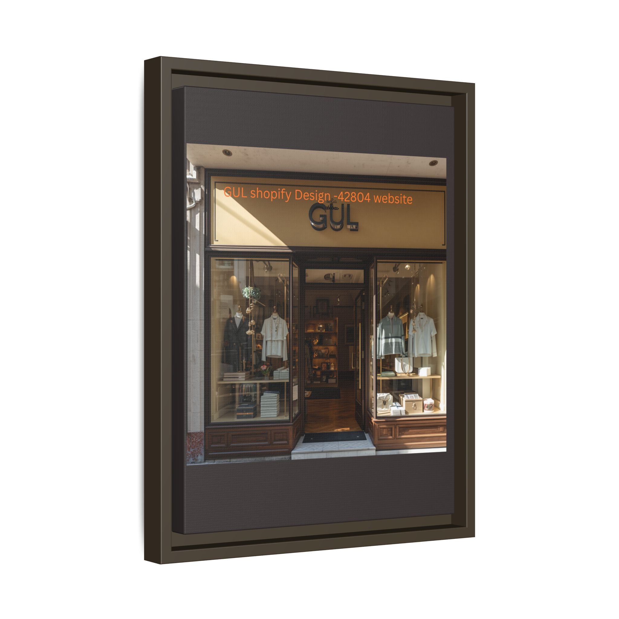 Framed Matte Canvas Print — Boutique Shopfront Photography