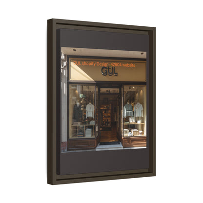 Framed Matte Canvas Print — Boutique Shopfront Photography