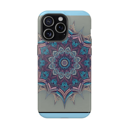 Phone Case — Blue Purple Mandala Magnetic Impact-Resistant Case