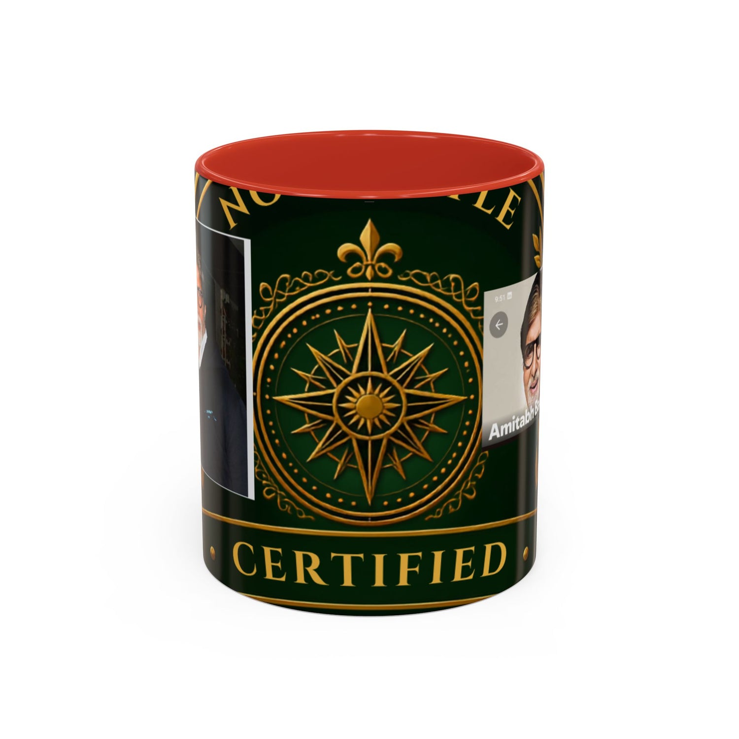Certified Collector Accent Coffee Mug — Portrait Emblem Design (11/15 oz)