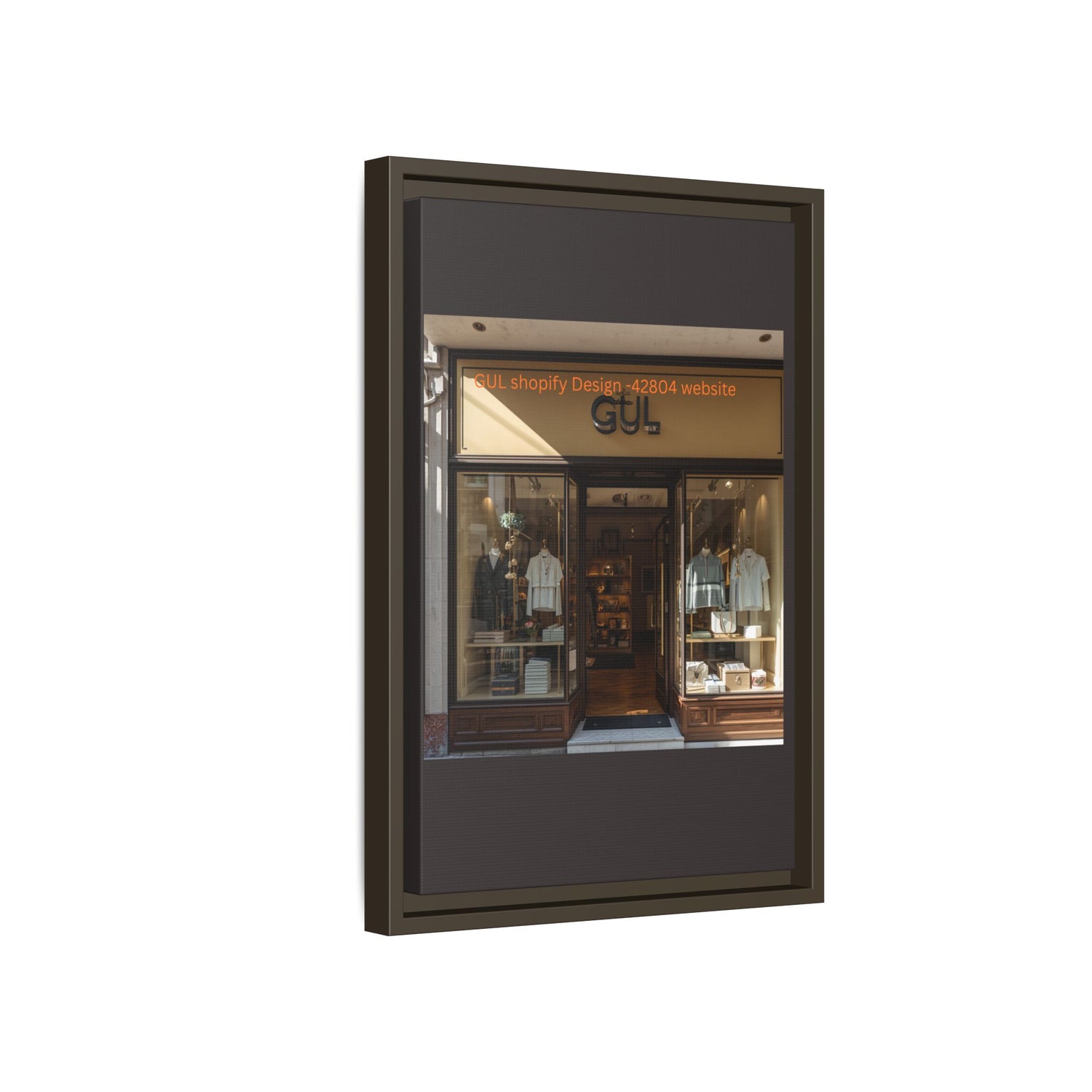 Framed Matte Canvas Print — Boutique Shopfront Photography